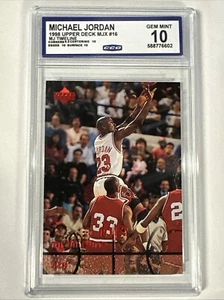 1998 UPPER DECK MJX #16 MICHAEL JORDAN CCG Gem Mint 10 - Picture 1 of 2