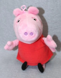 Peppa Pig Pink With Red Dress 8" Tall Fiesta Plush #C16511 Official Licensed - Picture 1 of 6