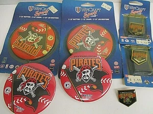 Lot of 7 MLB Pittsburgh Pirates Pin Buttons ~ Wincraft - Picture 1 of 5