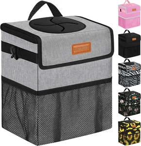 Car Trash Can Bin for Back Seat Leak Proof, Cute Trash Bag Hanging, for SUV Truc - Picture 1 of 12