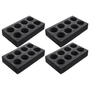 Drink Carrier For Delivery 4Pcs Foam Cup Holder 8 Holes Tray - Picture 1 of 12