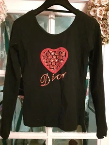 90s Christian Dior T-shirt size 10 very Valentine great condition - Picture 1 of 8
