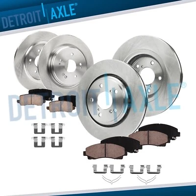 8pc Front and Rear Brake Rotors Ceramic Brake Pads Kit for 2015 - 2020 Acura TLX - Image 1 of 4