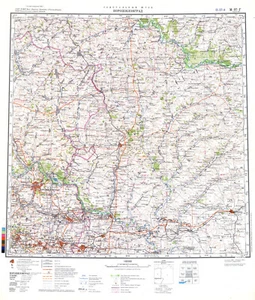 Mapa topográfico militar soviético ruso - VOROSHILOVGRAD (Ucrania), REIMPRESO - Imagen 1 de 3