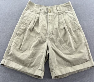 VTG Gap Shorts Mens Sz 32 Khakis Pleated Baggy Tan 90s Y2K - Picture 1 of 13