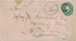 1898 Yakutat Alaska Territory seltener Stempel auf Brief über Seattle WA nach Auburn NY - Bild 1 von 2
