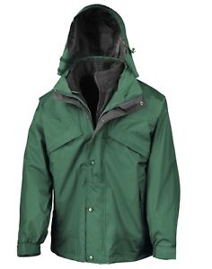 Adult Result 3-in-1 Zip and clip Jacket Warm Hooded Coat