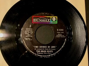 The GRASS ROOTS-Original HIT 45-"Two Divided By Love"-Dunhill Records-1971-EX - Picture 1 of 1