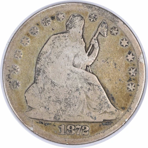 1872-CC Liberty Seated Half Dollar G Uncertified #117 Cover