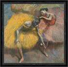 Deux danseuses jaunes et roses Edgar Degas Ballett Tänzerinnen Tütü Faks_B 01466