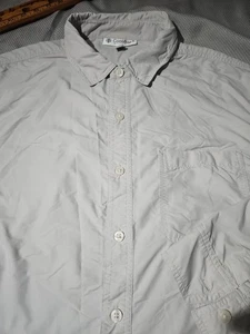 Coolibar Sun Shirt Mens Large Gray Button Down UPF 50+ Lightweight Outdoor - Picture 1 of 12