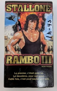 Rambo III VHS (1988) - NTSC - French - Good (Tested) - Picture 1 of 10
