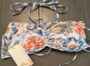 Agua Bendita Delaney Kai Bikini Top Medium NWT Floral Swim Swimwear $130 - Picture 1 of 9