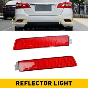 Luces de parachoques reflectoras traseras para Nissan Sentra 2013-18 lámpara de freno trasero EE. UU. D - Imagen 1 de 21