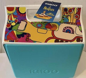 BEATLES "YELLOW SUBMARINE" IGLU LUNCHBOX KÜHLBOX! SELTENE TÜRKIS FARBE! - Bild 1 von 9