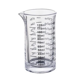 Ackers Shot Glass Measuring Cup 4 Ounce/120ML Liquid Heavy High Espresso Glas... - Picture 1 of 8