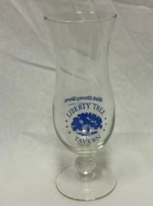Vintage Walt Disney World Liberty Tree Inn Tavern Souvenir Hurricane Glass Magic - Picture 1 of 6