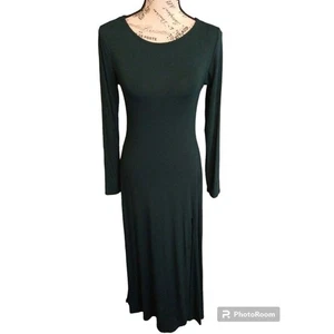 Lulu's Maxi side slit dress Green Sm Sexy Cosy Classic - Picture 1 of 12