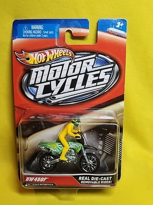 Hw450F Hot Wheels Motorcycles  YELLOW Removable Rider Diecast NOS 🔥01 - Image 1 of 4