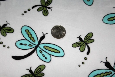 DRAGONFLIES MINKY CUDDLE FELPA SUAVE SEDOSA COSER EDREDÓN TELA ARTESANAL POR MANO + PRECORTADOS Foto 1 de 4