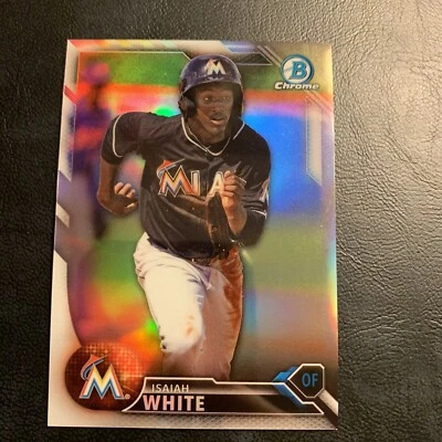 #bcp203 Isiah White 2016 Bowman chrome Prospects Refractor/499 B38a - Image 1 of 2