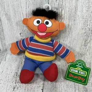 Bolso de colección Sesame Street Ernie 6"" frijoles felpa aplausos 1997 Jim Henson nuevo con etiquetas - Imagen 1 de 7