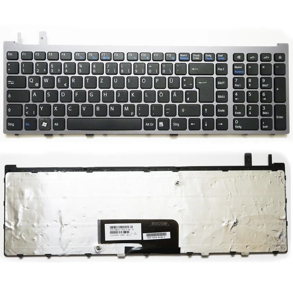 For Sony Vaio Keyboard PCG-8152M PCG-8131M PCG-8131L German with Frame - Image 1 of 1