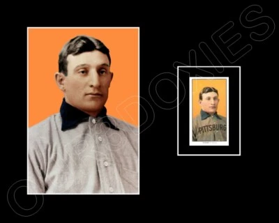 Pantalla mate Honus Wagner 8X10 - T206 Pittsburgh Pirates HOF MLB Foto 1 de 2