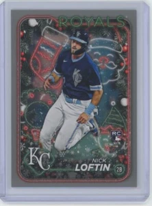 Nick Loftin Gray Glitter 2024 Topps Holiday #H30 Kansas City Royals - Picture 1 of 2