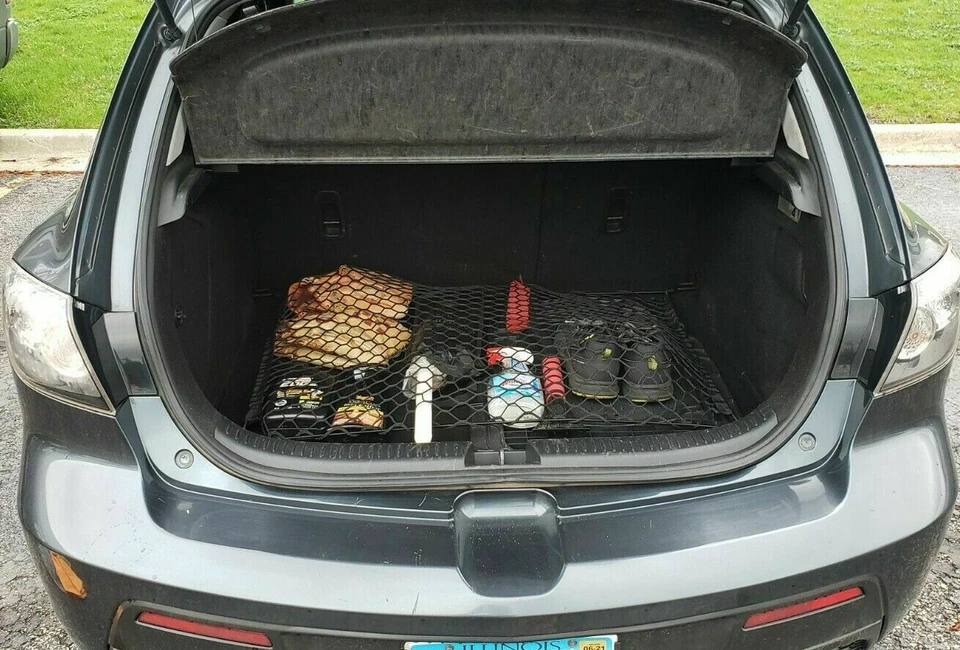 Red de carga organizadora estilo piso maletero trasero para Mazda3 Mazda 3 (5 puertas) 2004-2009 Foto 1 de 4