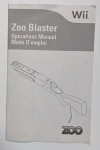 Zoo Blaster Wii Peripheral Gun Instruction Operations Manual - Picture 1 of 2