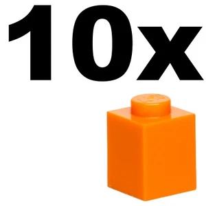 NEW LEGO - BRICKS - 1 x 1 - Orange brick x 10 - 1x1 - Picture 1 of 1