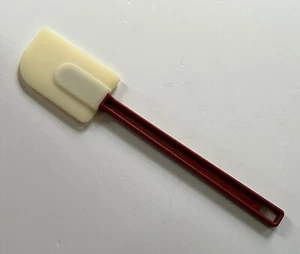 Silicone Spatula Heat Resistant 14" Silicone Bowl Scraper Red/White - Picture 1 of 12