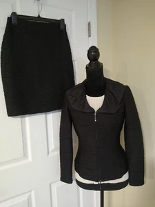 Joseph Ribkoff 2PC  Jacket & Sheath Mini Skirt     Size 6    Black   (RT005K) - Picture 1 of 10