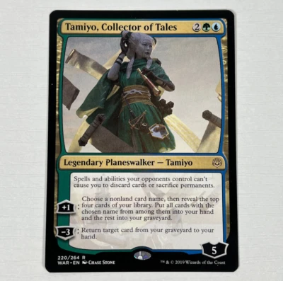Tamiyo, Collector of Tales 220/264 WAR War of the Spark Rare Magic MTG Card LP - Image 1 of 4