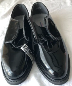 Capps Airlite Schwarz Lackleder Schuhe Herren 12D Neu Ohne Karton - Bild 1 von 5