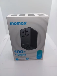 Momax 1-World 100W GaN 4 Port + AC Travel Power Adapter. IPad,IPhone,Android NEW - Picture 1 of 7