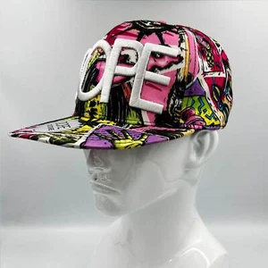 DOPE - Baseballmütze Sommer breite flache Krempe bestickt | buntes Retro-Muster... - Bild 1 von 4