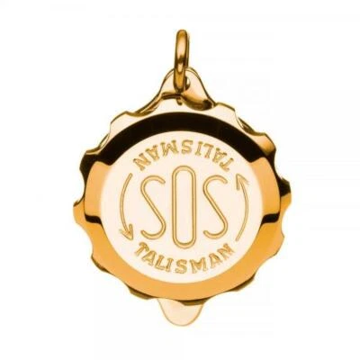 SOS Talisman Anhänger vergoldet - Bild 1 von 4