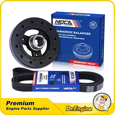 Harmonic Balancer Serpentine Belt for Chevrolet GMC C1500 2500 K1500 2500 5.0L - Image 1 of 4