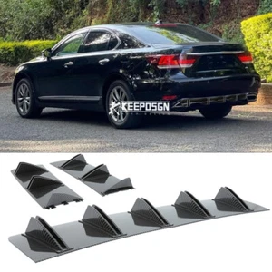 Fin Rear Diffuser Bumper Spoiler Lip For Lexus LS430 LS460 LS500 LS500h LS600h - Picture 1 of 11