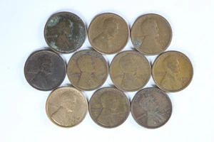 Roll of Fifty (50) 1916 S Wheat Cents - Picture 1 of 10