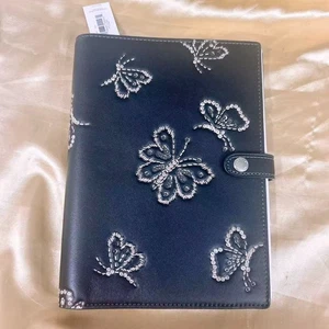 NWT Coach Notebook With Butterfly Print CCF42 - Picture 1 of 8