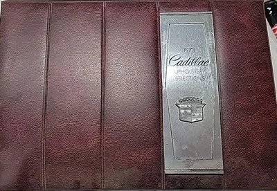 Cadillac Tapholstery Selections 1973 catálogo folleto pantalla 15" X 11"  Foto 1 de 4