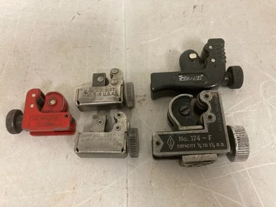 Lote de 5 mini cortadores de tubos ajustables vintage 3-28 mm tubo de cobre Foto 1 de 4