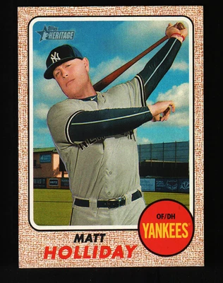 2017 Topps Heritage  #330 - Matt Holliday - New York Yankees  17-1284 - Image 1 of 2