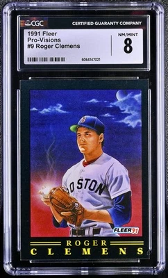 🔥 1991 Fleer - Pro-Vision ROGER CLEMENS #9 - CGC 8!! - Изображение 1 из 2