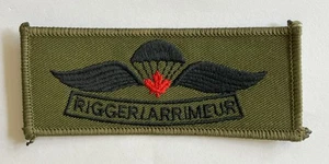 Canada, Canadian Army Parachute Rigger badge in cloth on green - Imagen 1 de 1