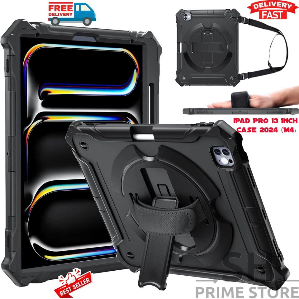 iPad Pro 13" M4 2024 7th Gen/Pro 12 inch Body Case Military Protection Cover US - Image 1 of 4