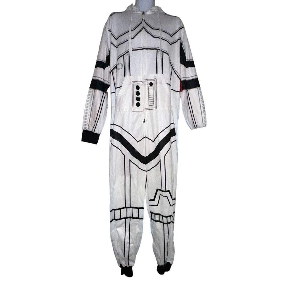 LEER NUEVO CON ETIQUETAS Disney Lucas Película Clone Trooper Pijama Para Hombres L Vellón Disfraz Una Pieza Foto 1 de 4